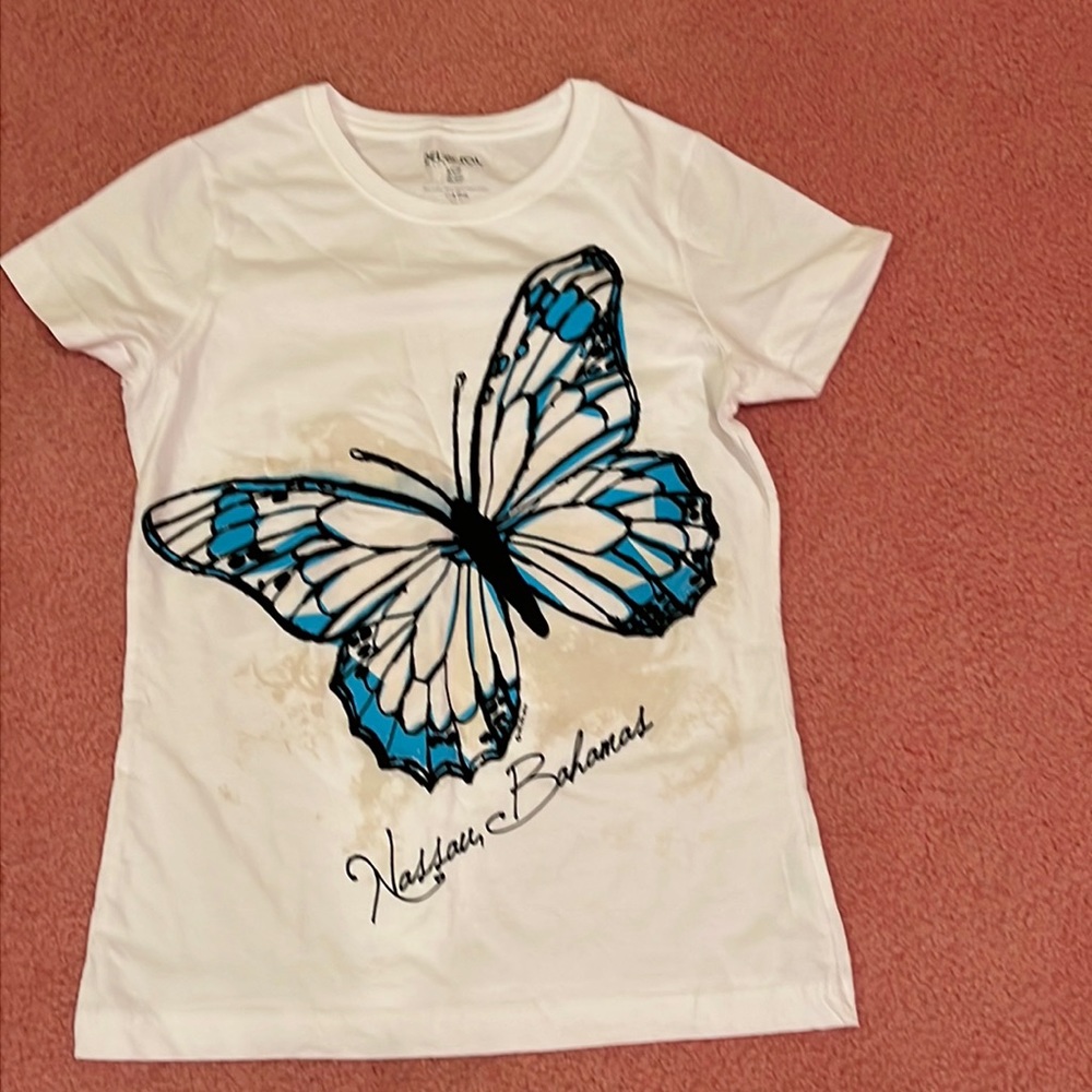Del Sol Nassau Bahamas T-Shirt with Butterfly